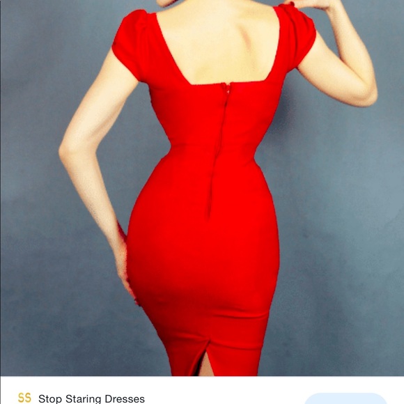 STOP STARING BILLION DOLLAR RED DRESS - Picture 2 of 2